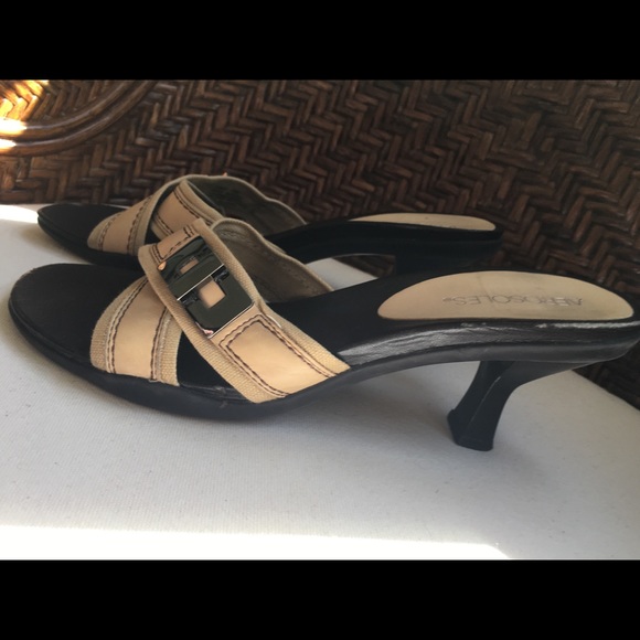 Aerosole Tan Kitten Heel - Picture 1 of 5